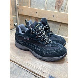 L.L Bean Lace Up Black Hiking Shoes Boots Mens US8 Waterproof